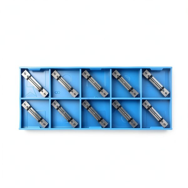 MGMN400-M Carbide Grooving Inserts for MGEHR/L and MGIVR/L Grooving Cut-Off Tool Holder, Installed with KOLORY, PVD Coating, 10pcs-3