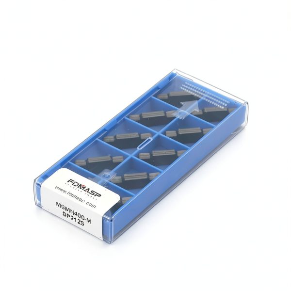 MGMN400-M Carbide Grooving Inserts for MGEHR/L and MGIVR/L Grooving Cut-Off Tool Holder, Installed with KOLORY, PVD Coating, 10pcs-5